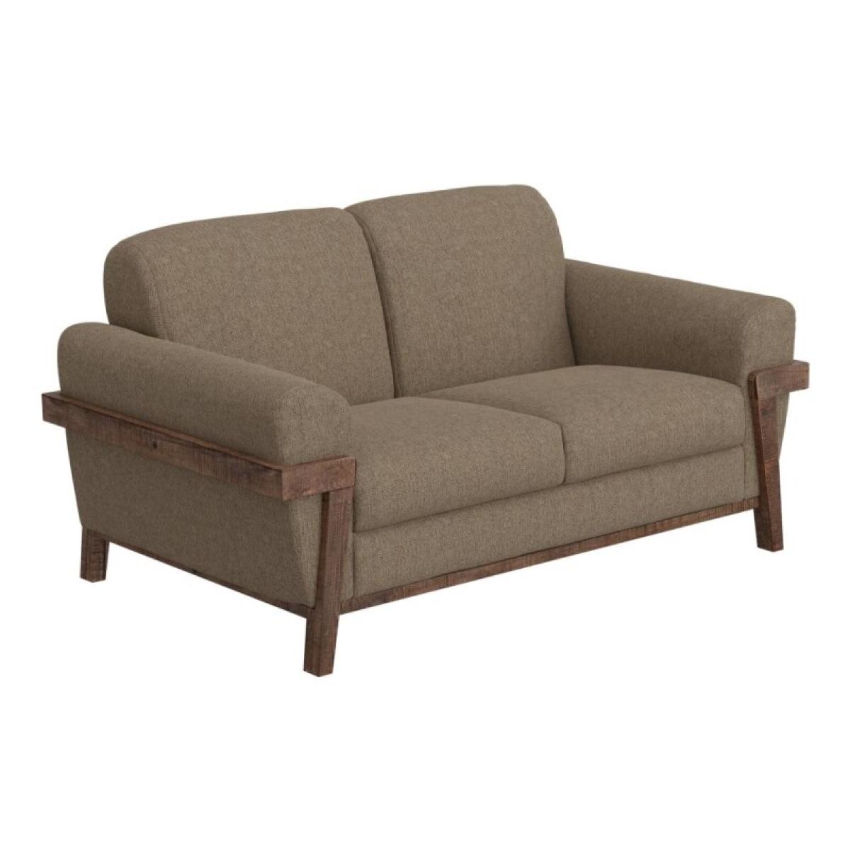 Wooden Frame & Base, Loveseat - Loft Brown - Image 2