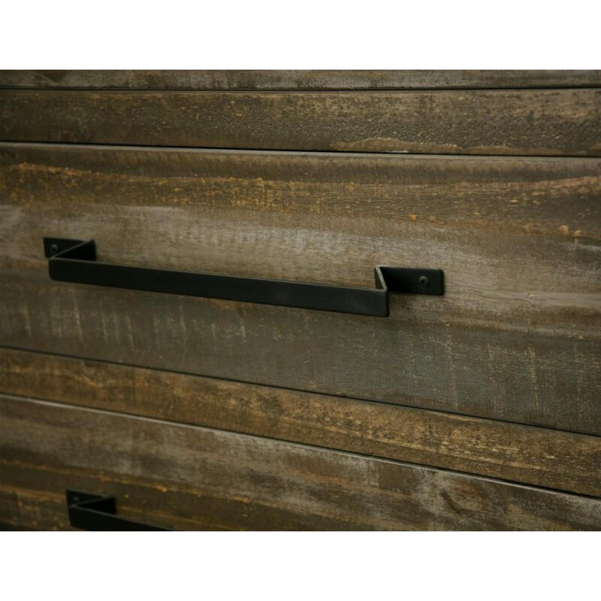 3 Drawer 2 Door Buffet - Loft Brown - Image 7