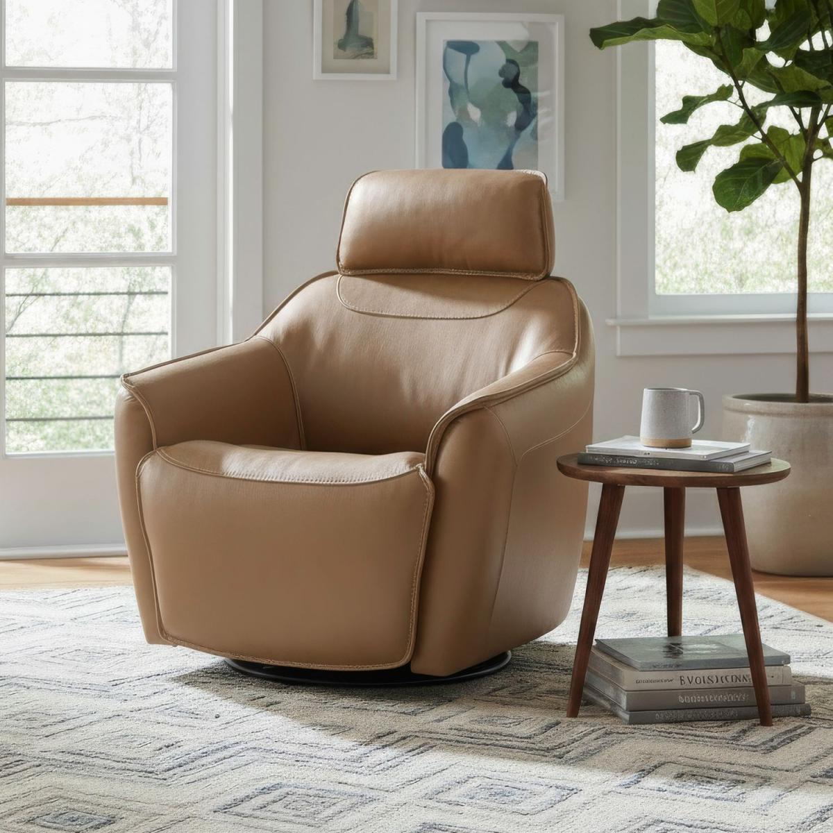 Swivel Accent Chair w/ Power Foot & Tilt - Image 2