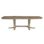 Cosmopolitan Collection - Extension Table Top and Double Pedestal Base in Taupe Gray - T09-4096XXB