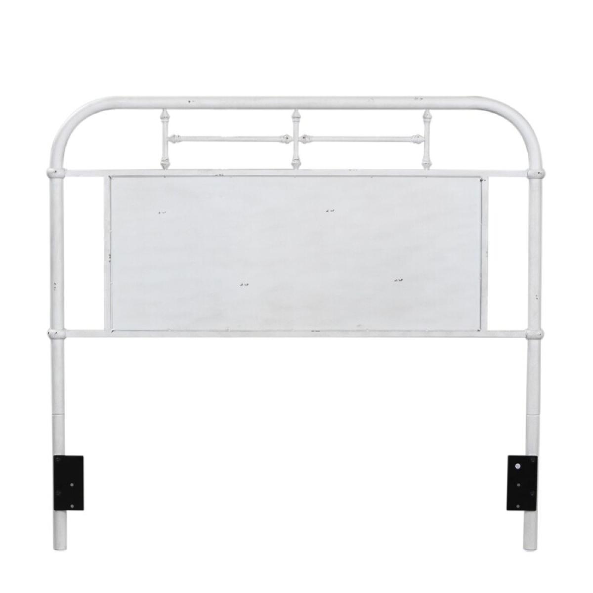 Vintage Series King Metal Headboard - Antique White - Image 3