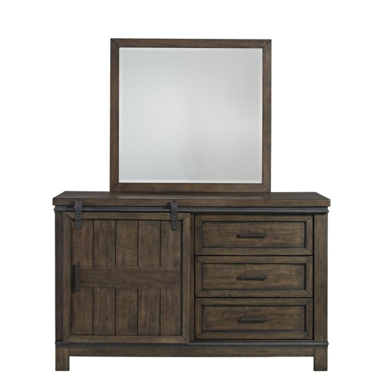 Full Bookcase Bed, Dresser & Mirror - Image 8