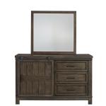 Full Bookcase Bed, Dresser & Mirror - Image 8