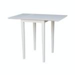 Dining Essentials - Small Drop Leaf Leg Table in White - Image 6