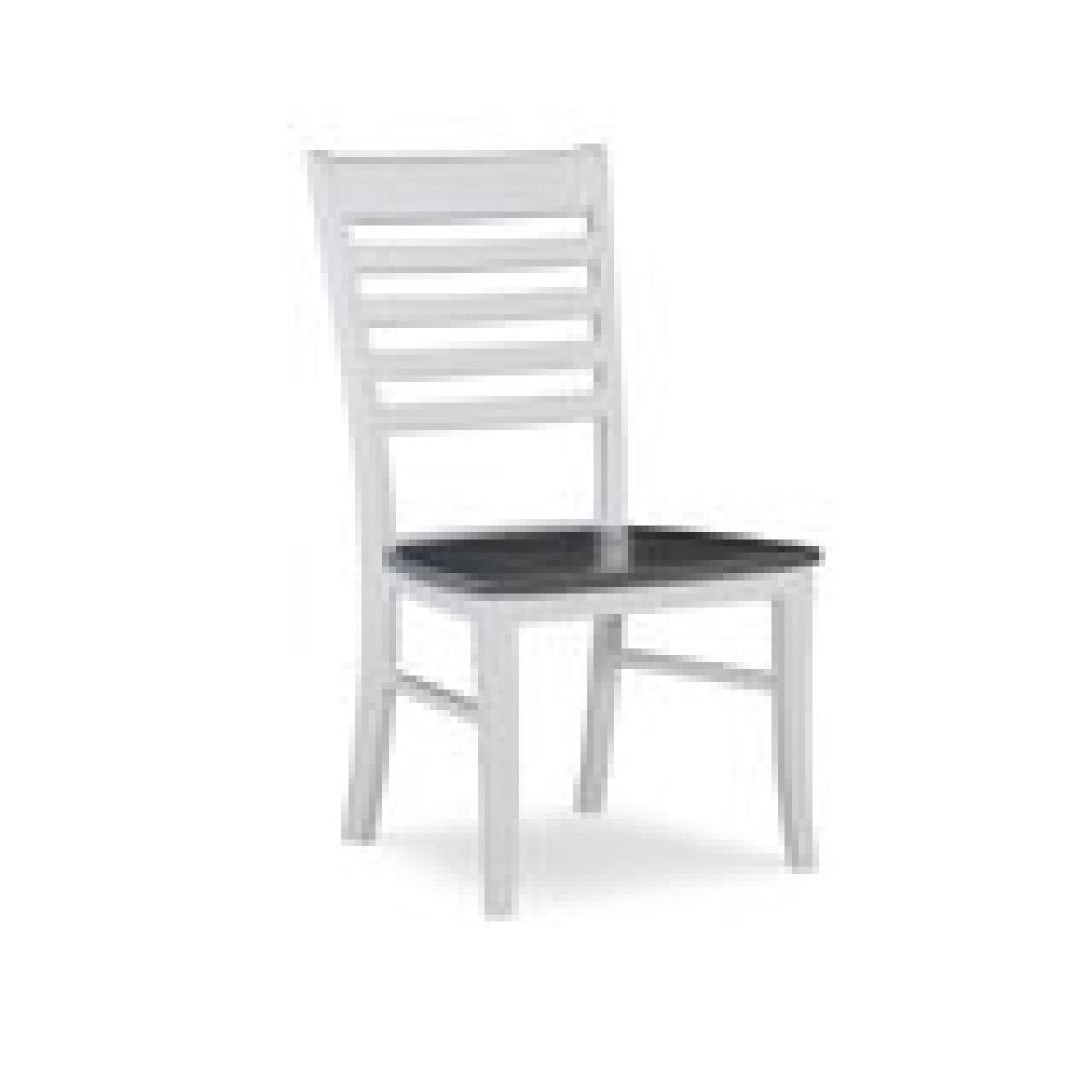 Cosmopolitan Collection - Roma Chair in Heather Gray & White - Image 4