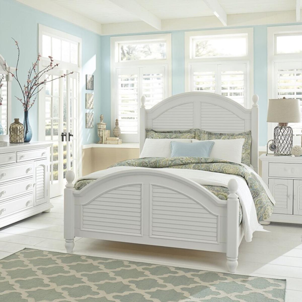 King Poster Bed, Dresser & Mirror, Chest, Night Stand - Image 2