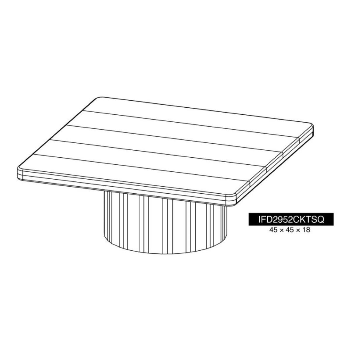 Square Cocktail Table - Sahara - Image 7
