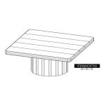 Square Cocktail Table - Sahara - Image 7