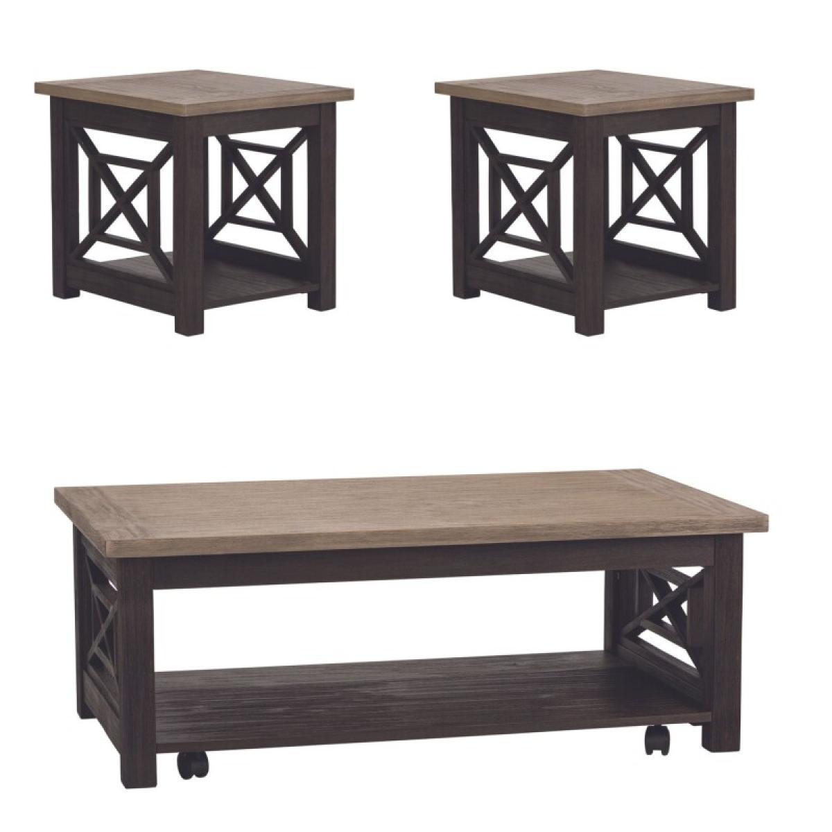 Heatherbrook 3 Piece Set (1-Cocktail 2-End Tables) - Image 3