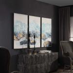 Crashing Waves Hand Painted Canvases, S/3 - Image 4