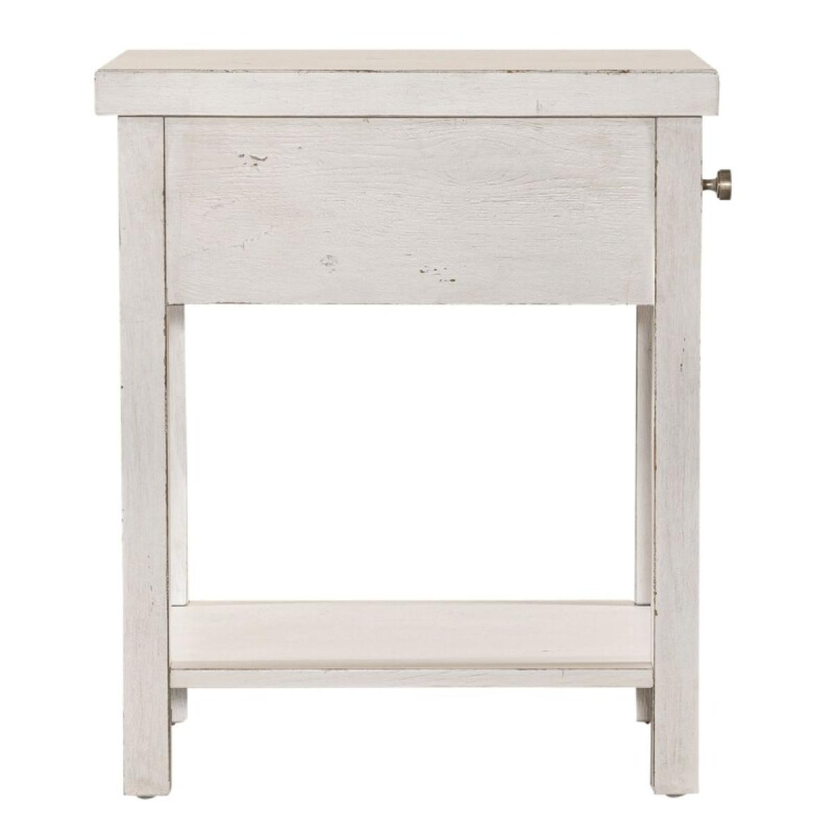 Modern Farmhouse Drawer Chair Side Table - Image 5