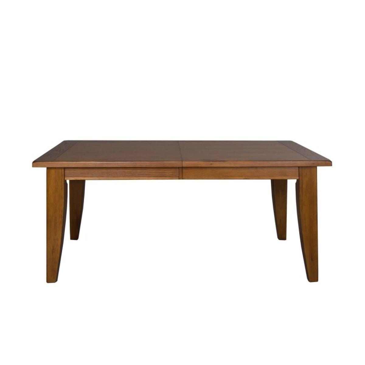 Treasures Rectangular Leg Table - Oak - Image 3