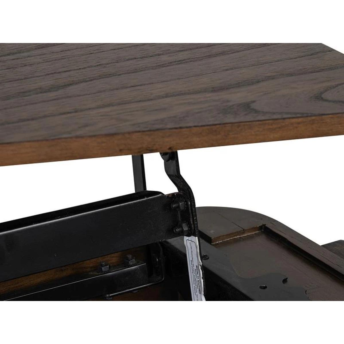 Hallie T6355-50 Lift Top Storage Cocktail Table w/Casters - Image 8