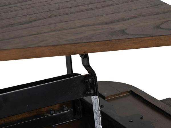 Hallie T6355-50 Lift Top Storage Cocktail Table w/Casters - Image 8