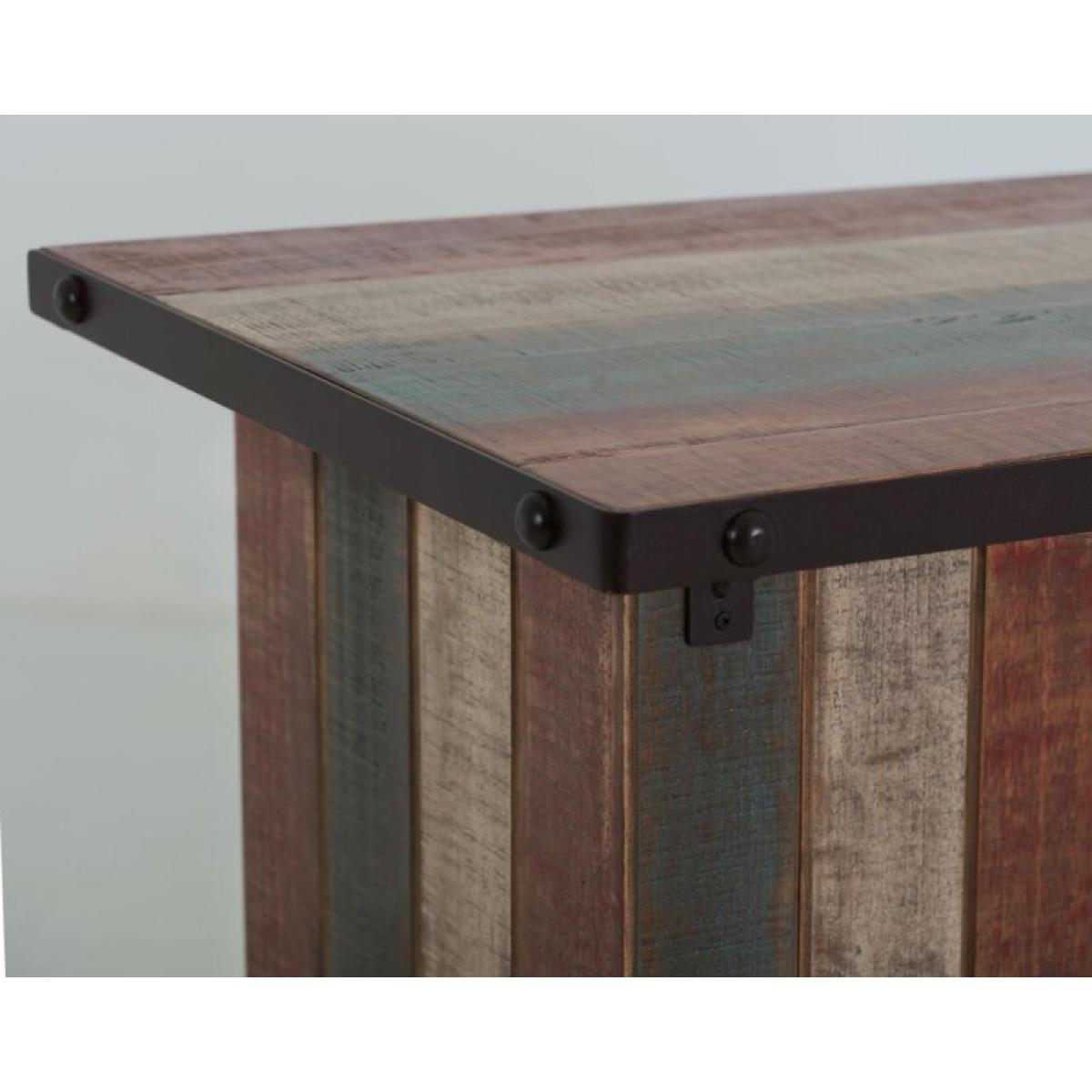 1 Drawer, 2 Door Bar - Antique - Image 8