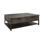 4 Drawer, 1 Shelf Cocktail Table - Dark Mita
