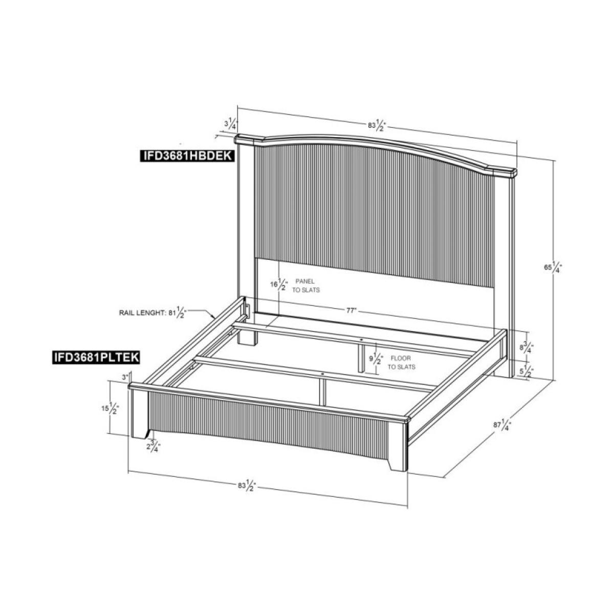 6/6 Eastern King Headboard - Ridge - Image 6