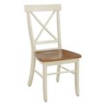 Dining Essentials - X Back Chair in Hickory and Shell