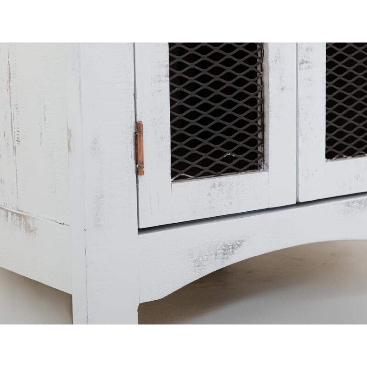 2 Metal Mesh Doors End Table - Pueblo - Image 10