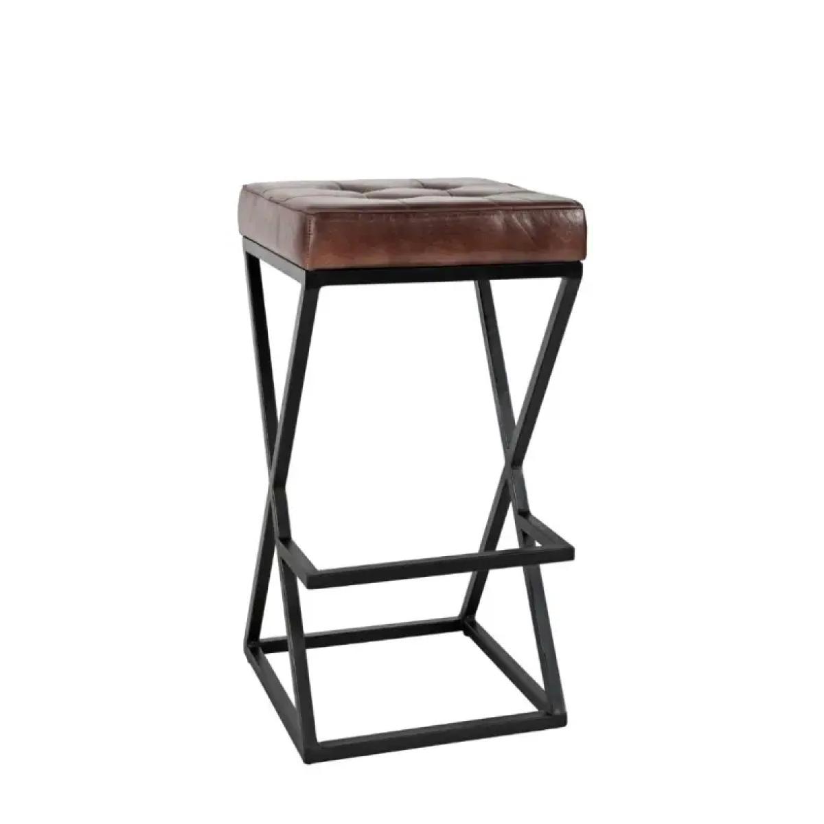Brooks Leather Counter Stool - Image 2