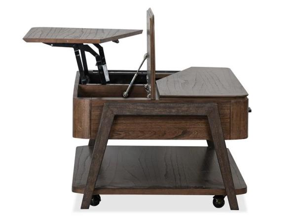 Hallie T6355-50 Lift Top Storage Cocktail Table w/Casters - Image 17