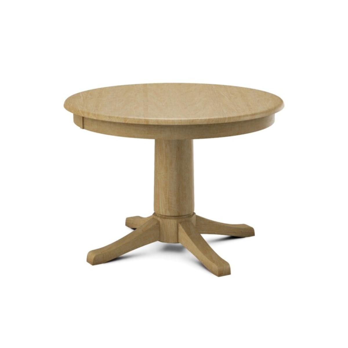 Build Your Own Pedestal Table w/ 42" Round Tabletop w/'Half Bullnose Edge - Image 29
