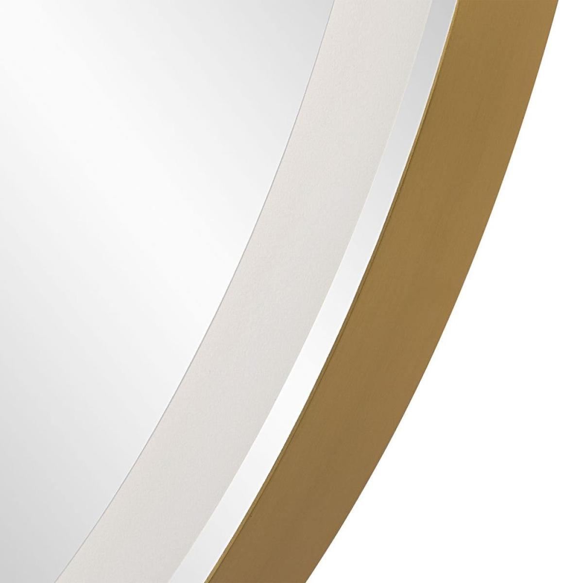 Crofton Lighted Round Mirror, Brass - Image 11