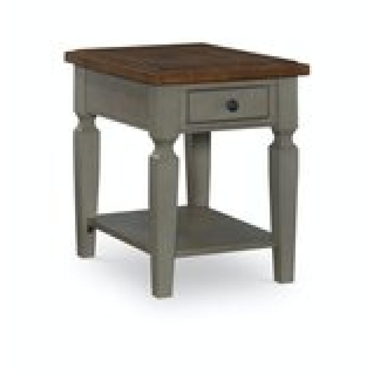Home Accents - Vista End Table in Hickory & Stone - Image 5
