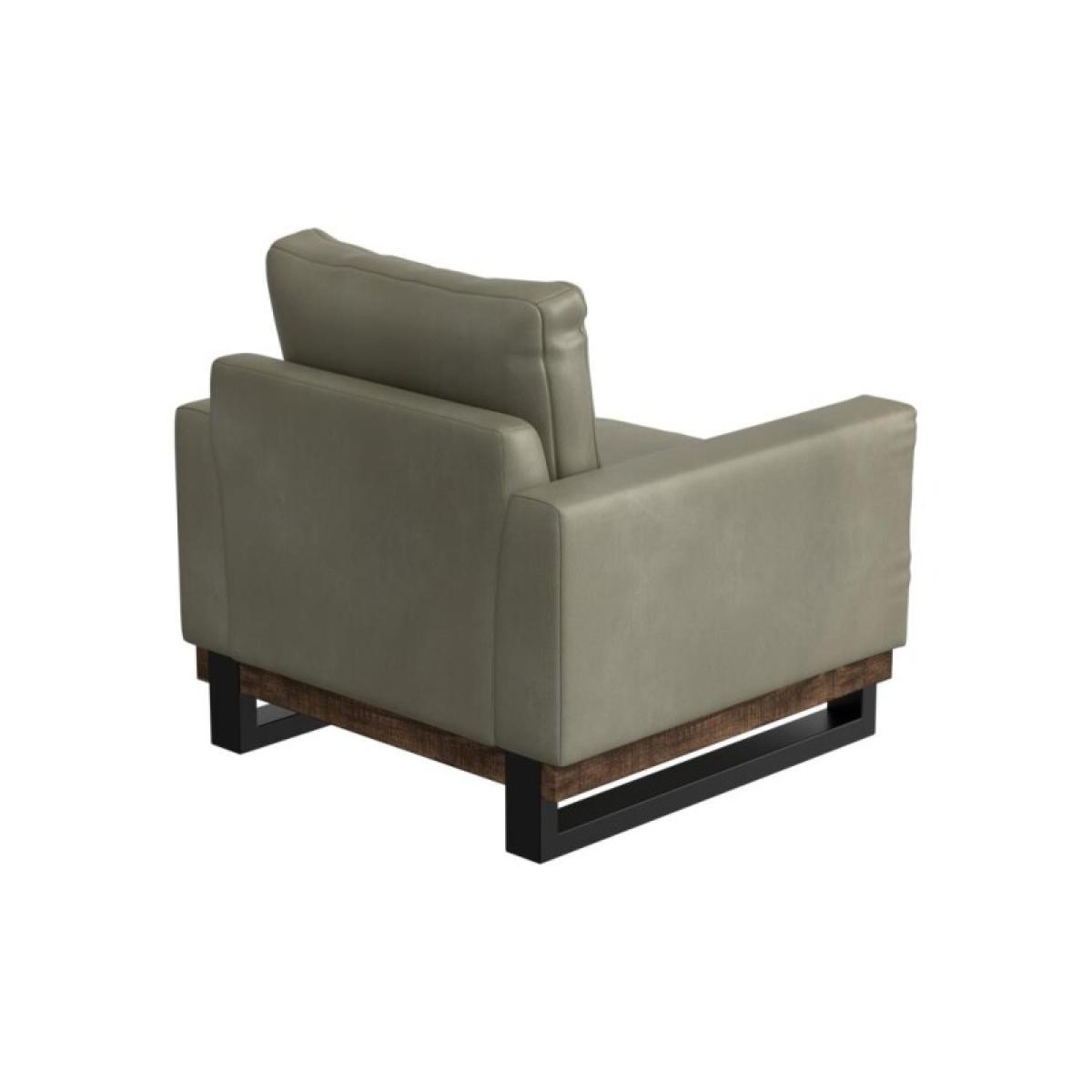 Metal & Wood Base, Armchair - Blackburn - Image 4