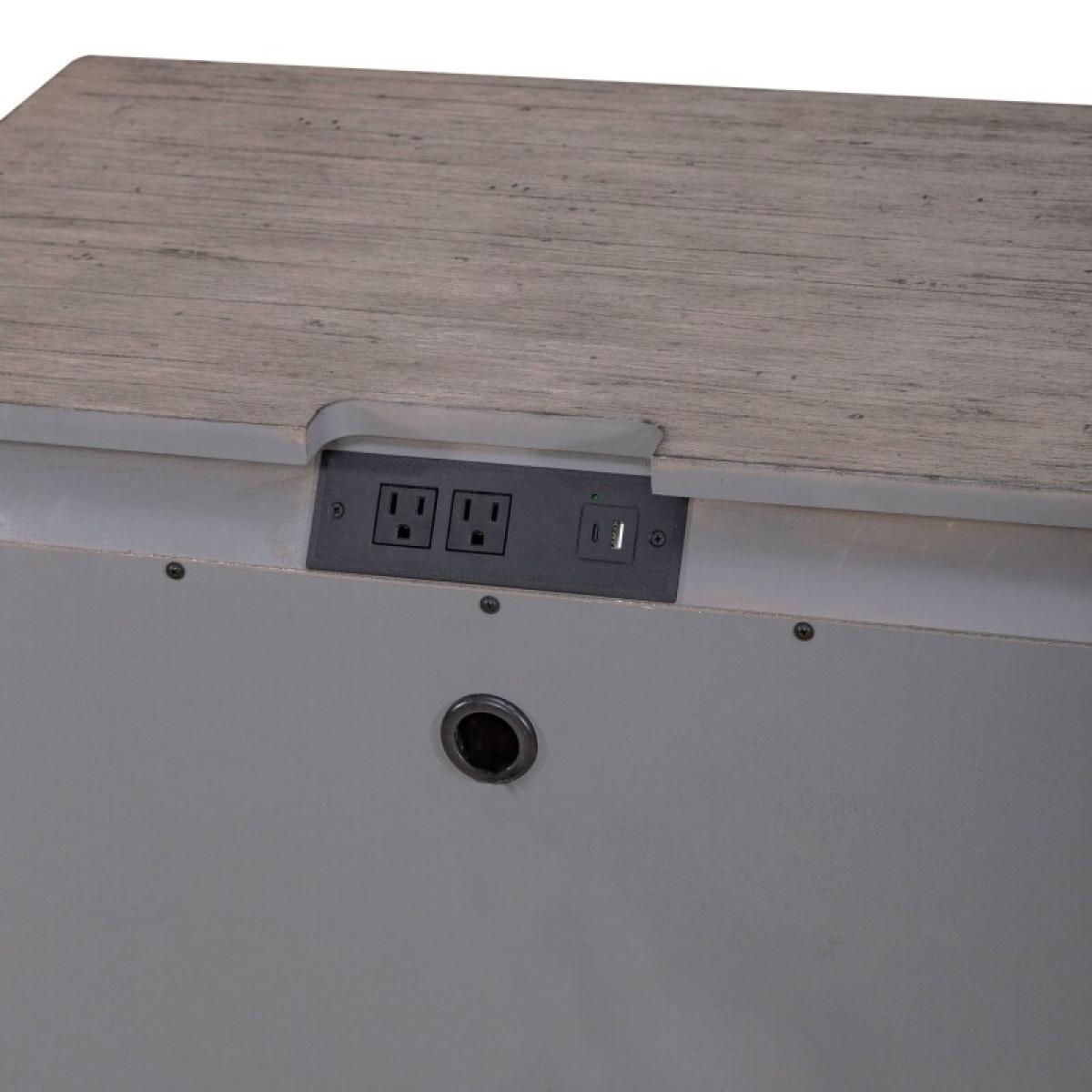 Big Valley 2 Drawer Night Stand w/ Charging Station - Image 8