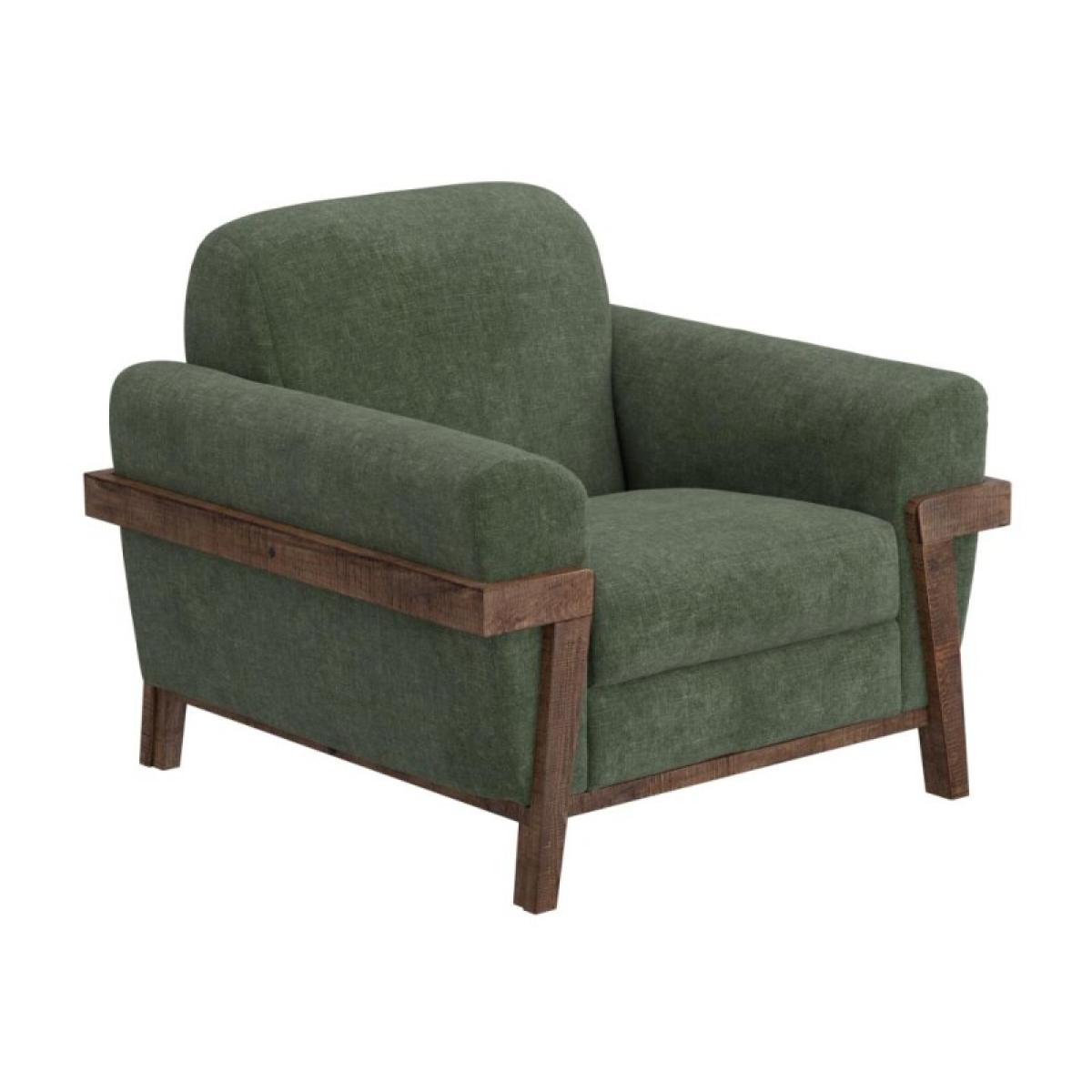 Wooden Frame & Base, Armchair - Loft Brown - Image 2