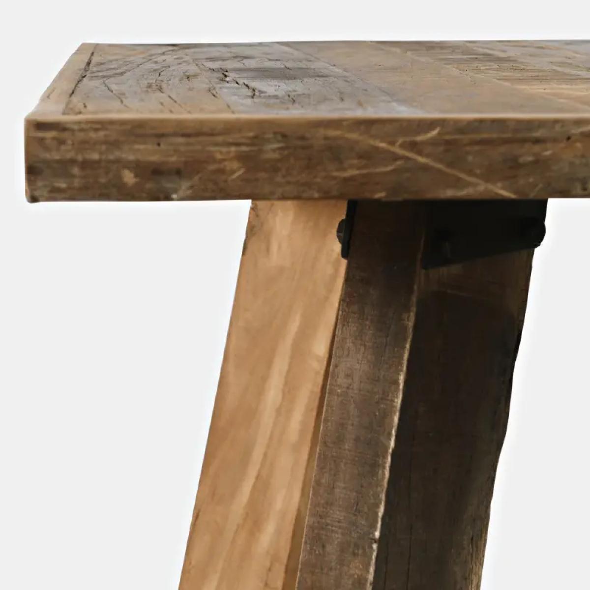 Reclamation Salvaged Wood Counter Table - Image 8