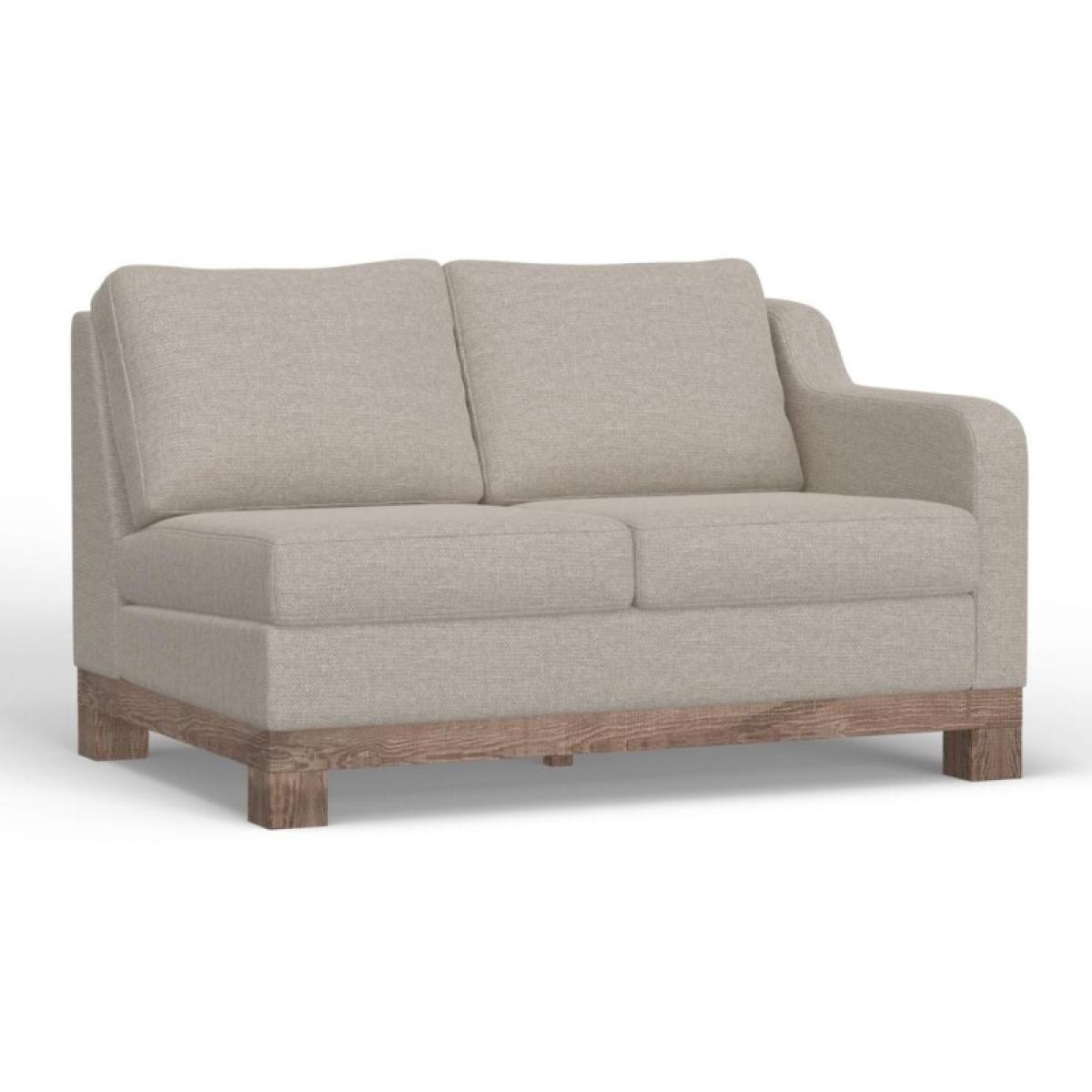Wooden Frame & Base, Two-Cushion Sectional Right-Arm Loveseat - Samba - Image 2