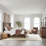 King Panel Bed, Dresser & Mirror