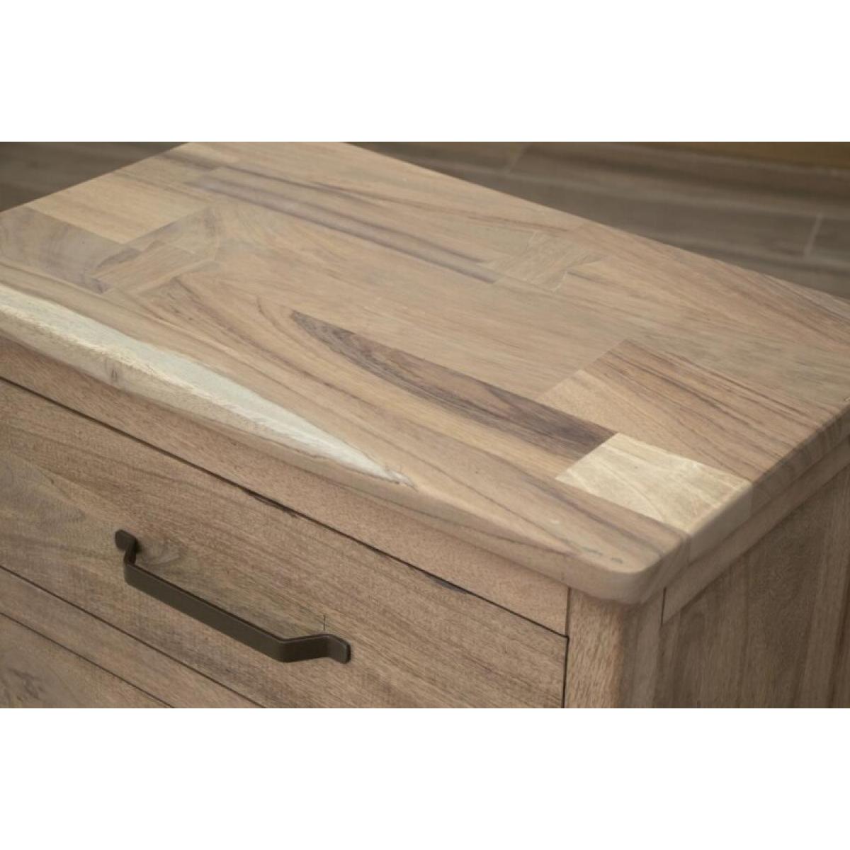 6 Drawer Dresser - Natural Parota - Image 5