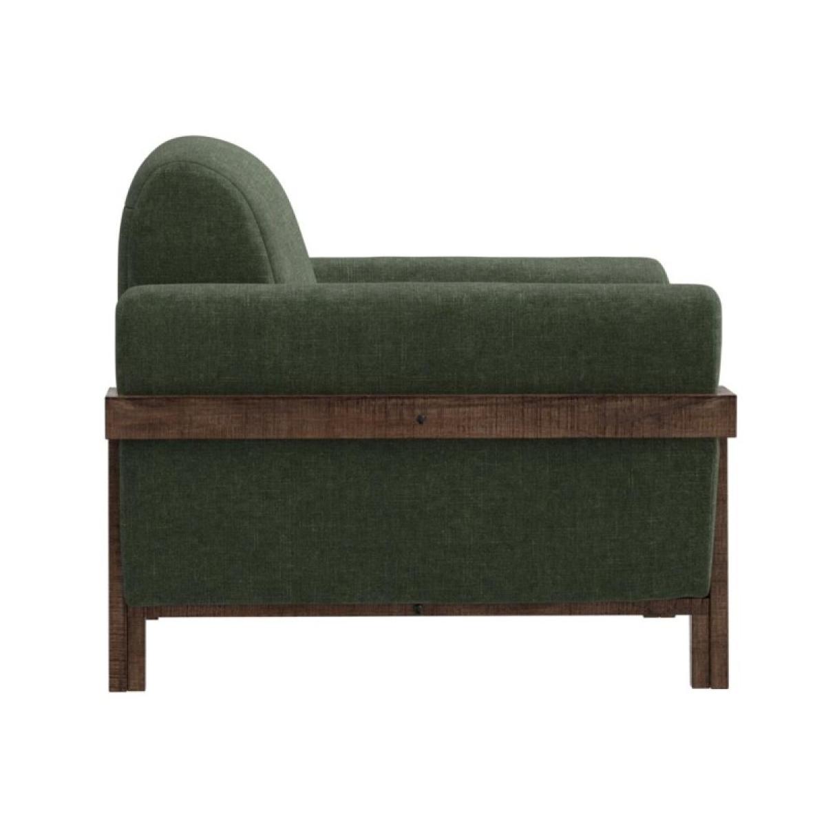 Wooden Frame & Base, Armchair - Loft Brown - Image 4