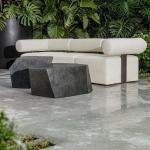 Bolster Back Outdoor Sofa, Armless - Image 15
