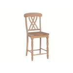 24'' Lattice Counter Stool