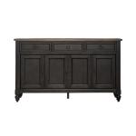 Americana Farmhouse Hall Buffet- Black - Image 3