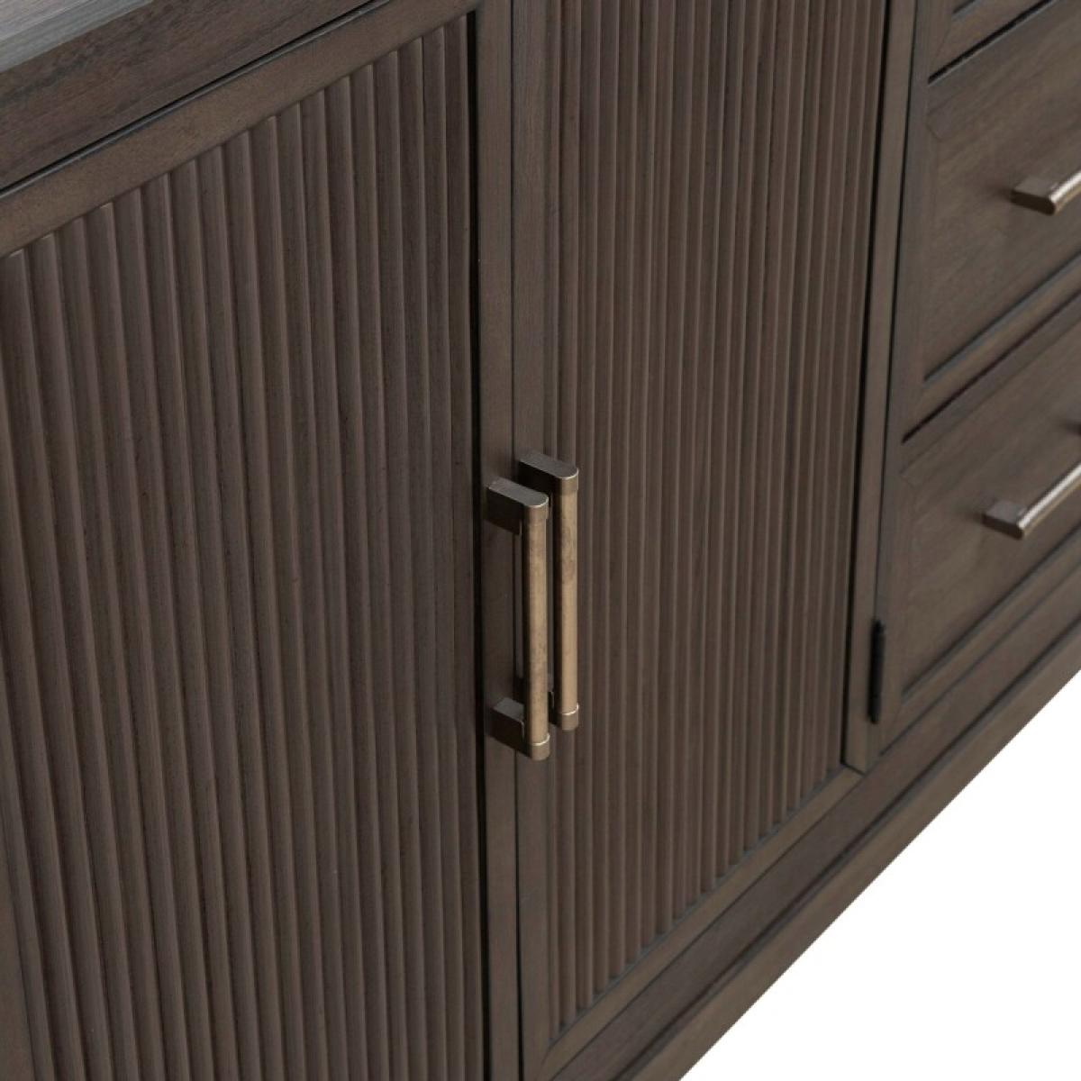 Modern Edge Dresser & Mirror - Image 9