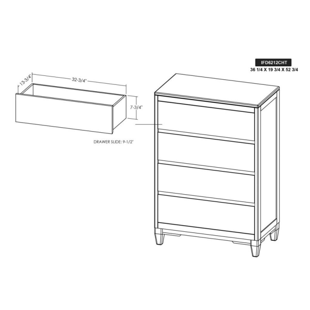 4 Drawer Chest - Parota Nova - Image 6