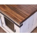 2 Sliding Doors 2 Metal Mesh Doors Cocktail Table - Pueblo - Image 6