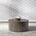 Modern Farmhouse Drum Cocktail Table