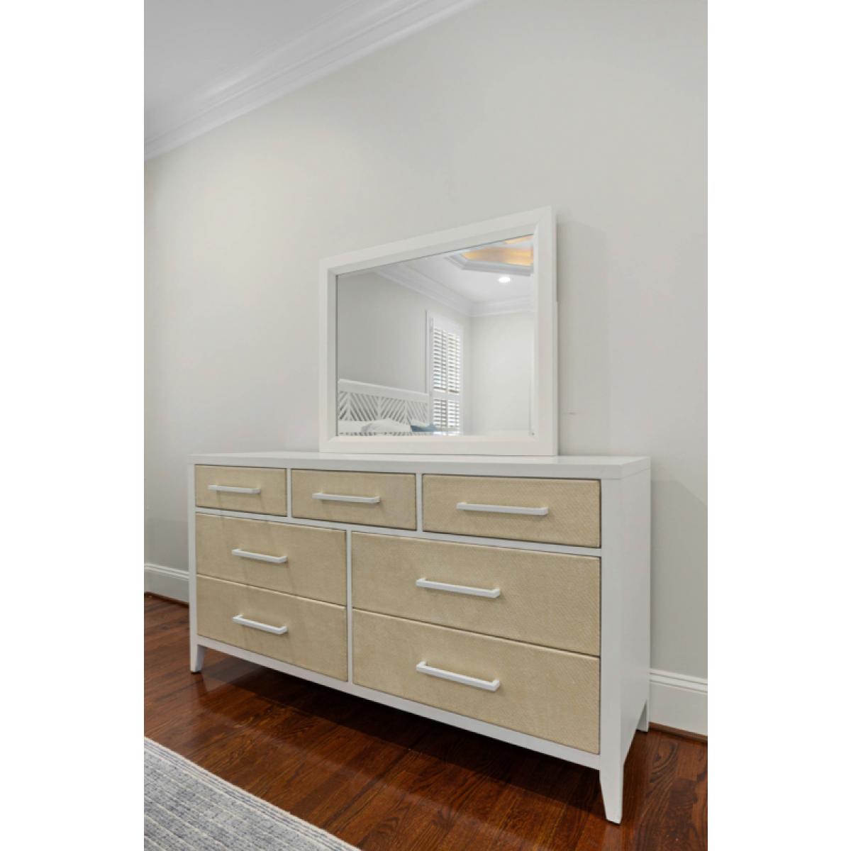 Miramar 7 Drawer Woven Dresser - Image 4