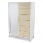 Miramar Woven Mirrored Door Chest