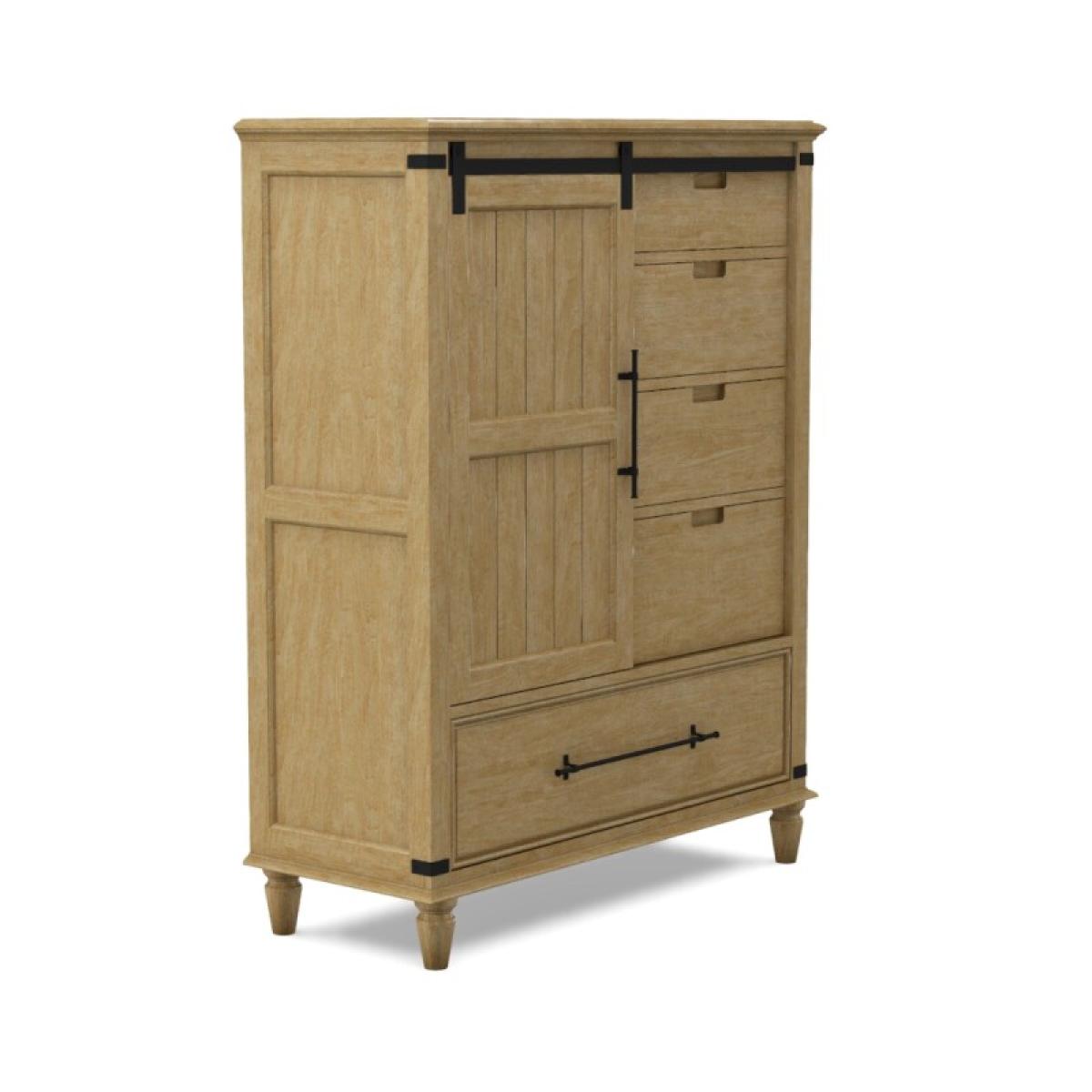 Farmhouse Chic Sliding Door Chest - Image 36