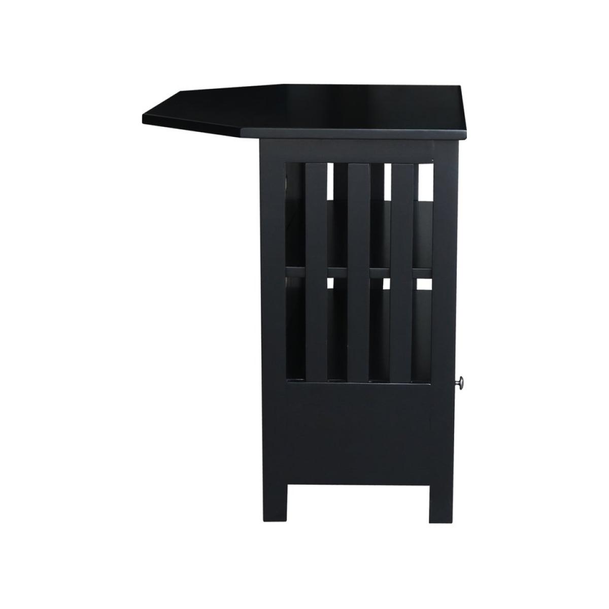 Destinations Collection - Mission Corner TV Stand in Black - Image 5