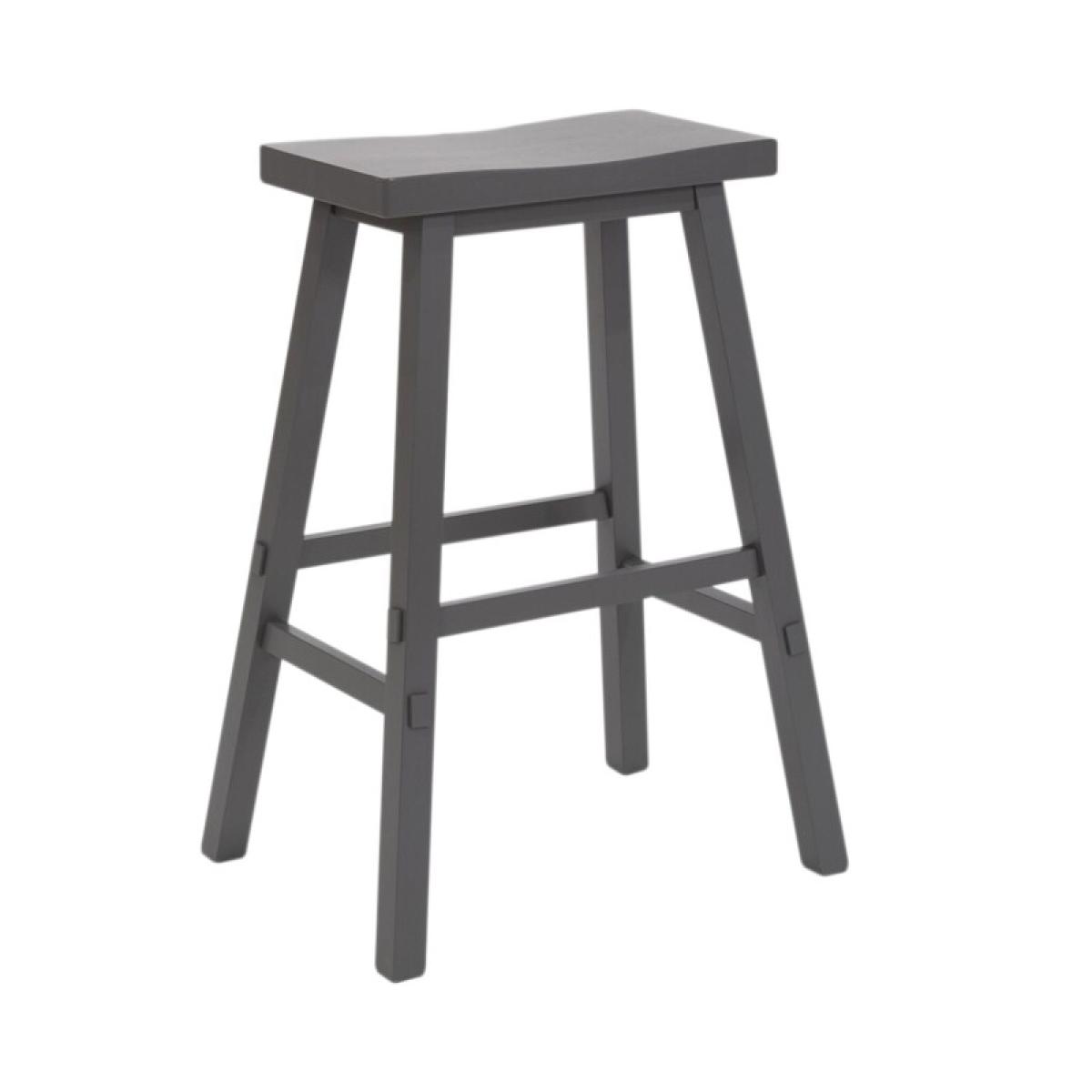 Creations 24 Inch Sawhorse Counter Stool- Gray - Image 3