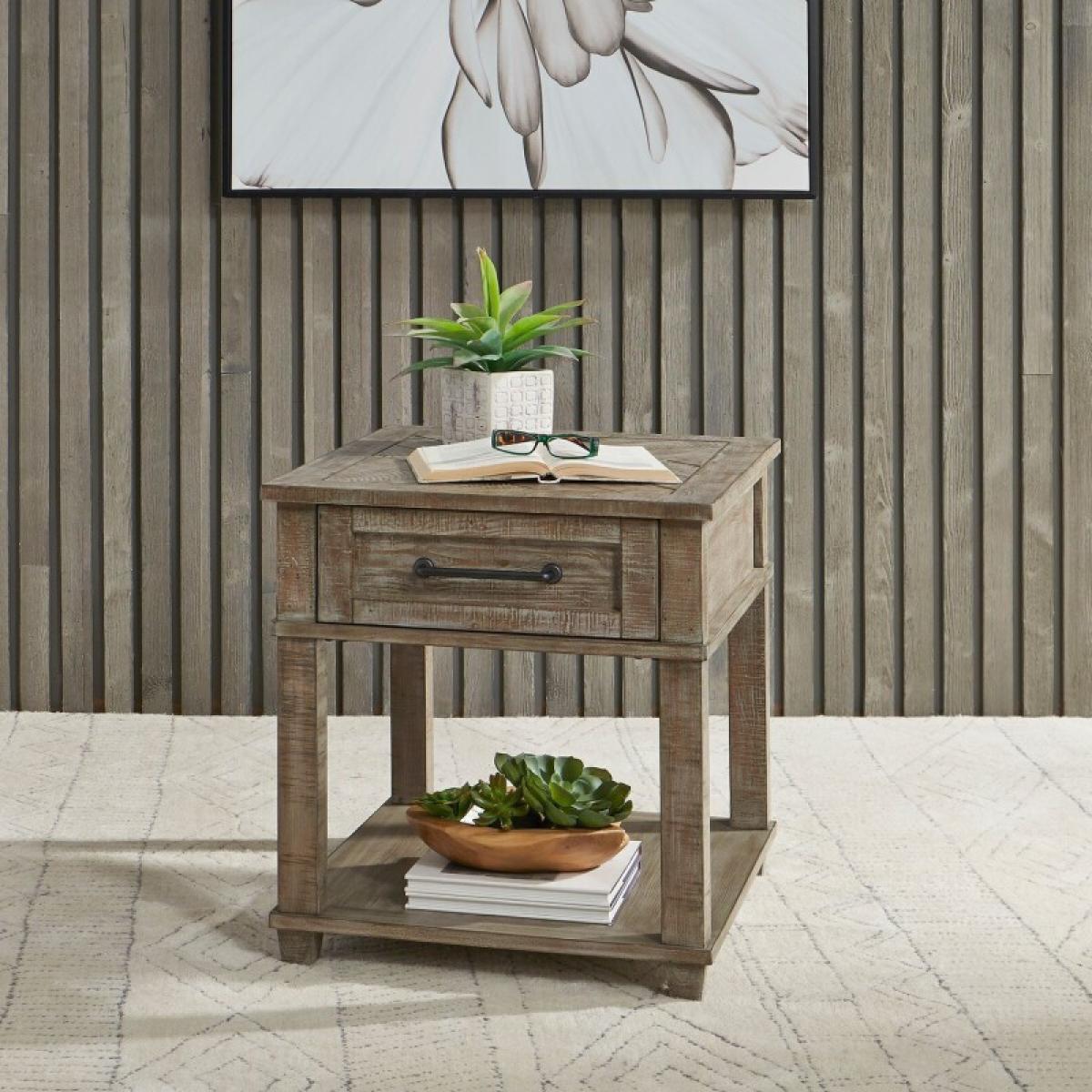 Parkland Falls Rectangular End Table - Image 2