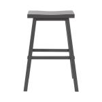 Creations 24 Inch Sawhorse Counter Stool- Gray - Image 4